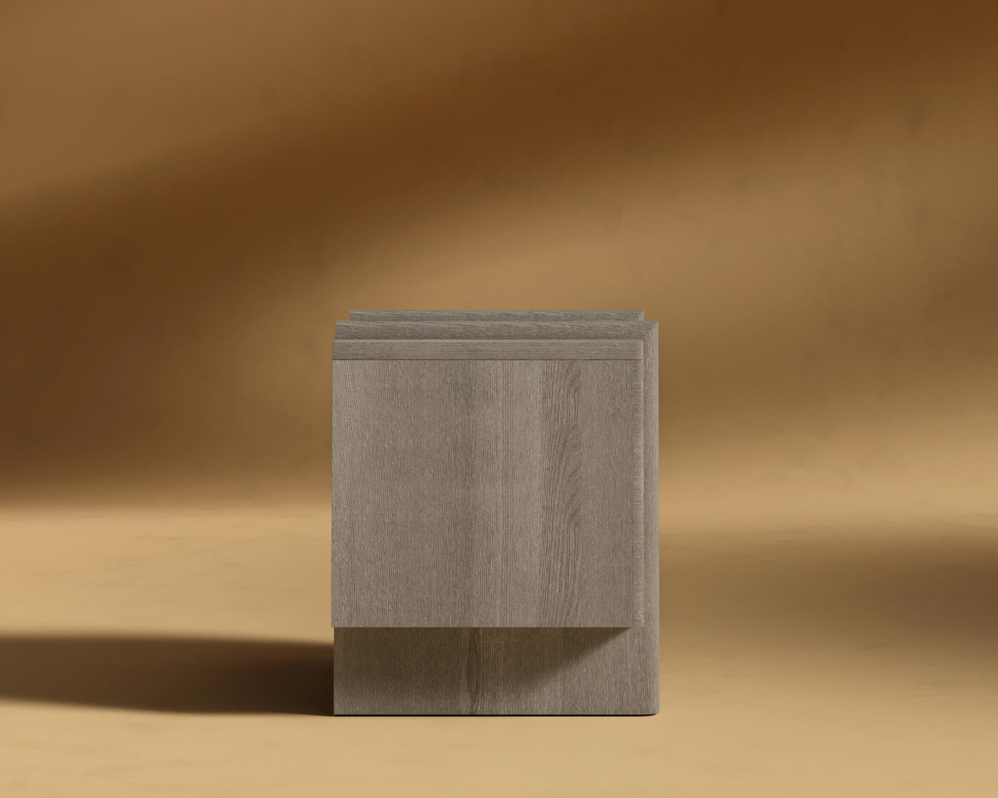 Cassia Nightstand - Grey Oak Veneer