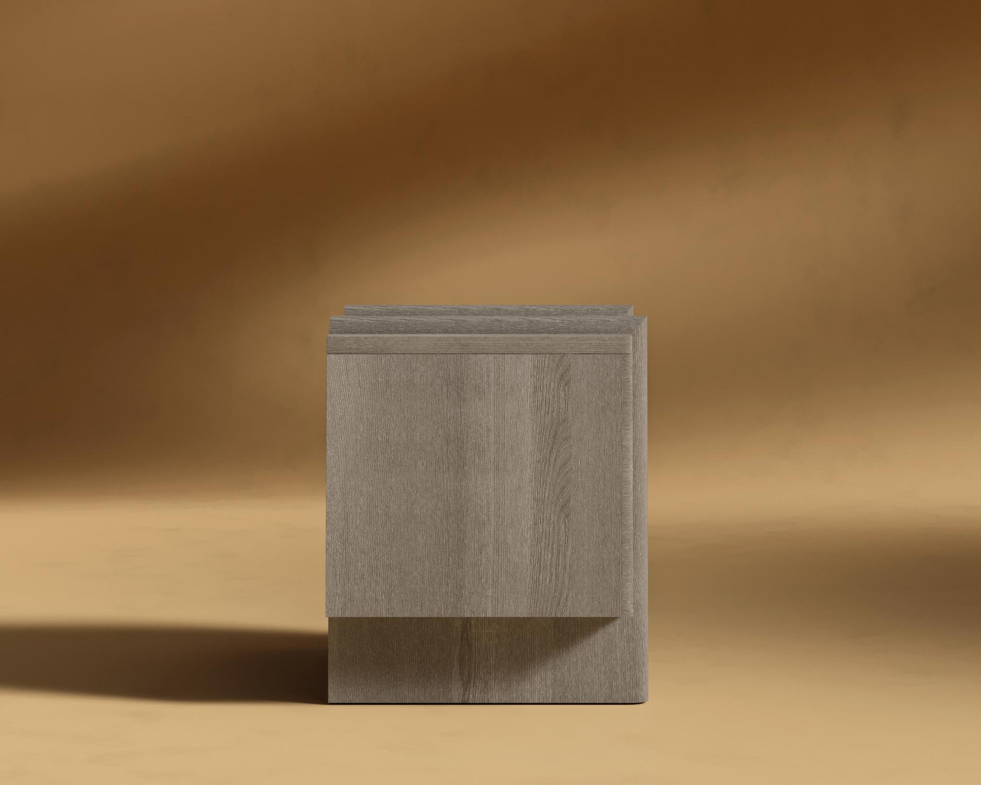 Cassia Nightstand - Grey Oak Veneer