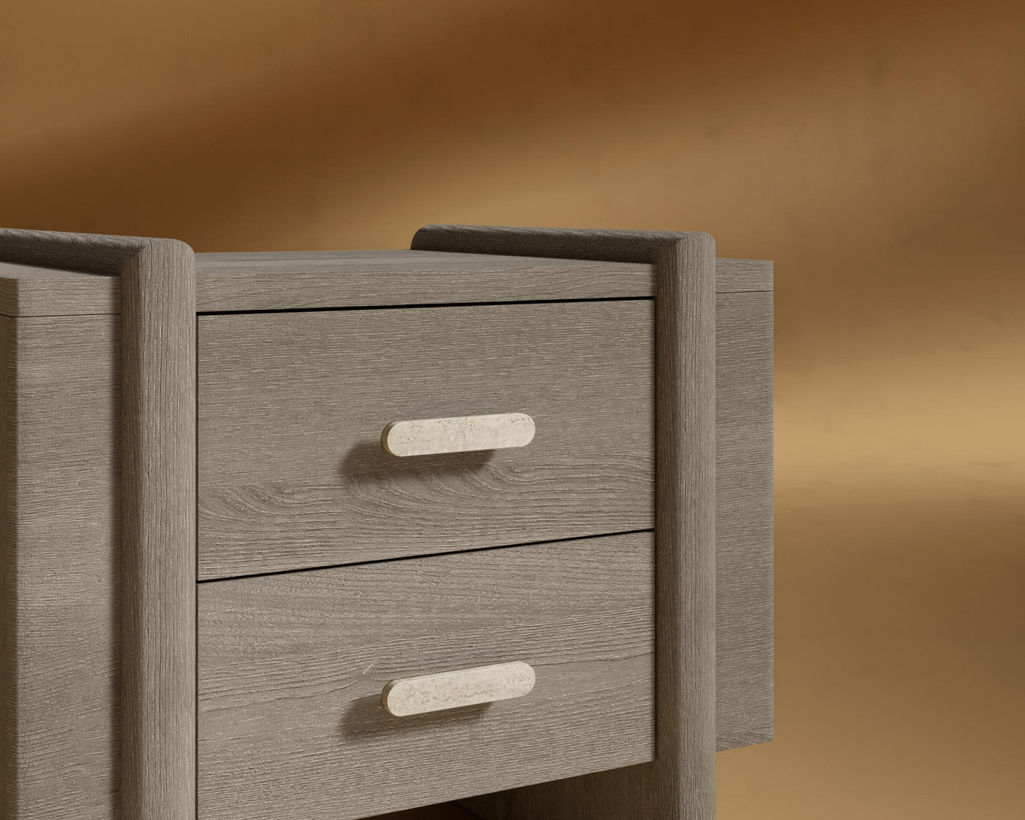 Cassia Nightstand - Grey Oak Veneer