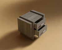 Cassia Nightstand - Grey Oak Veneer