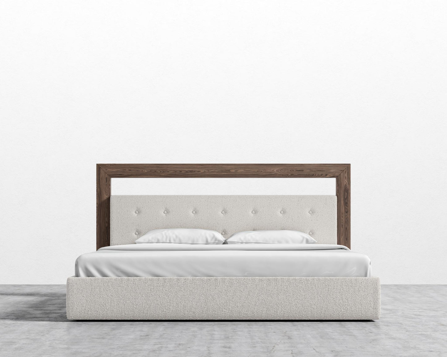 Chloe Bed - King, Chatou Bouclé - Pearl