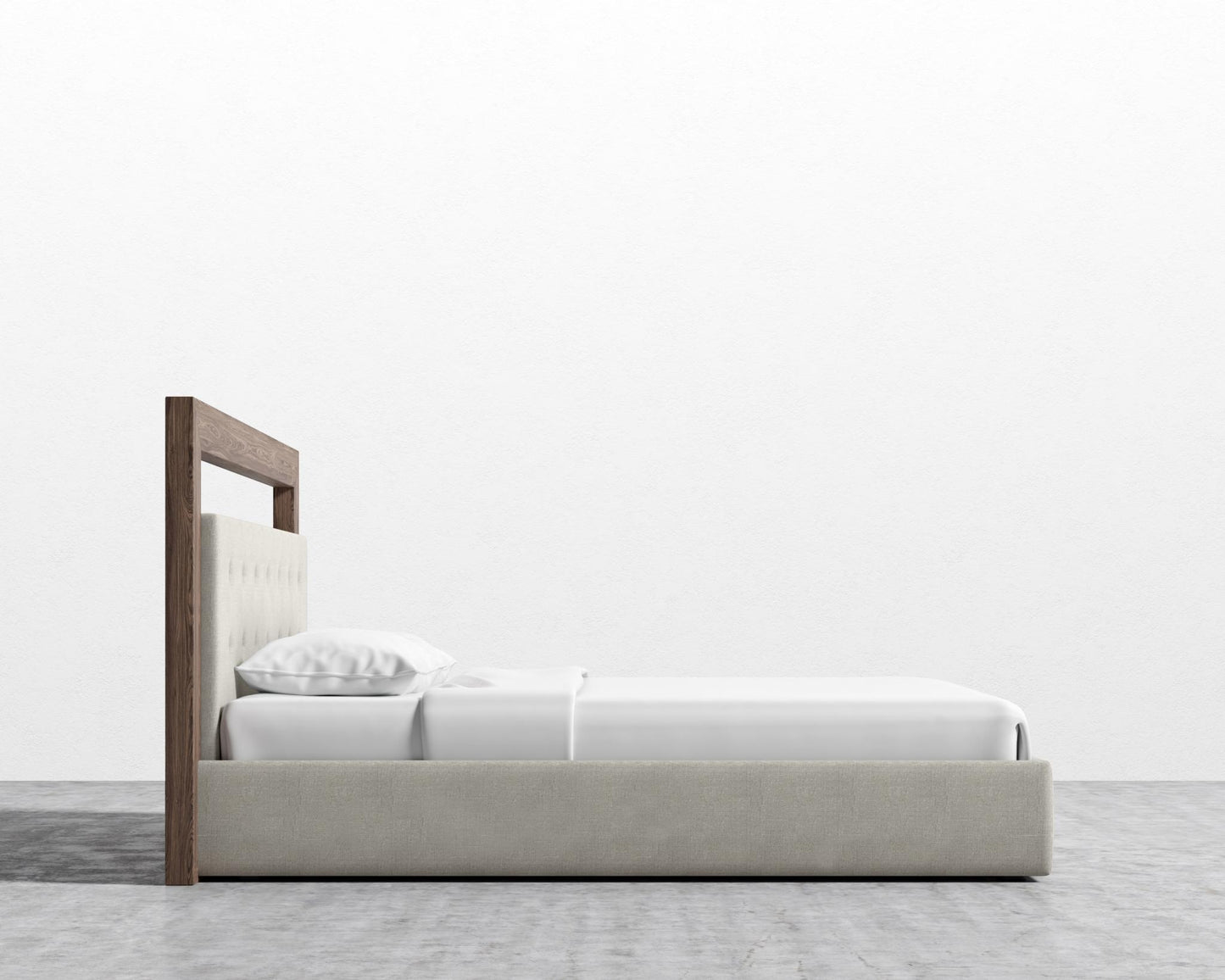Chloe Bed - King, Leuven Linen - Haze