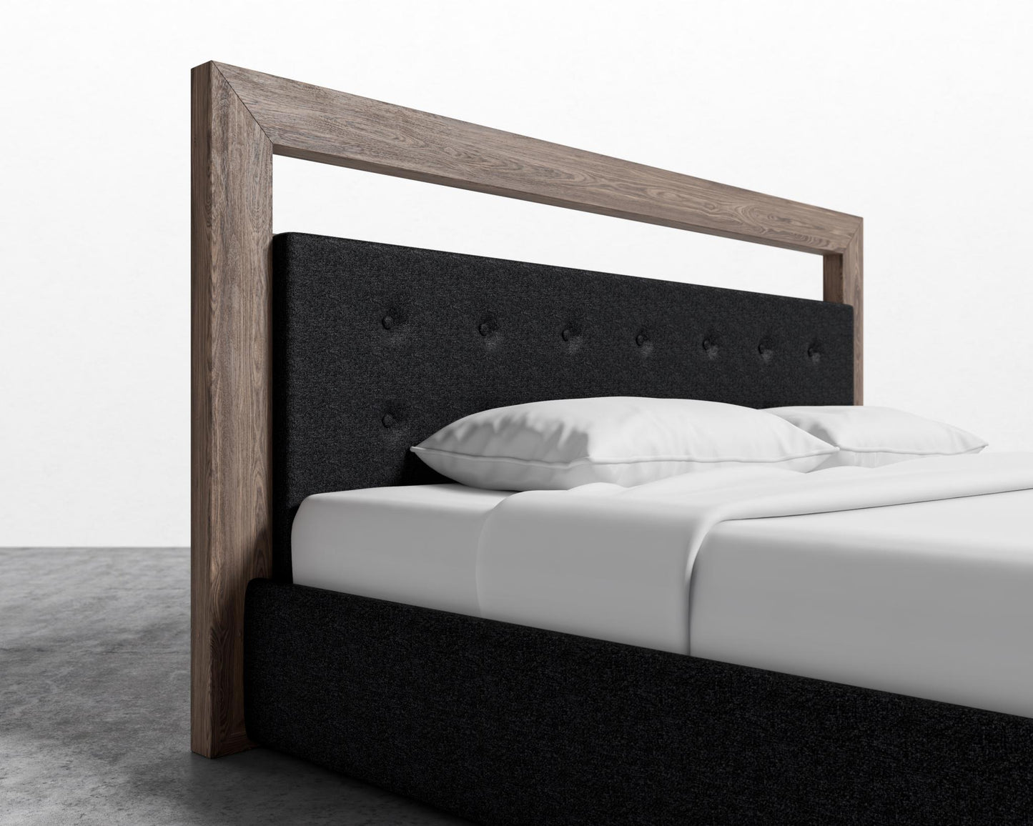 Chloe Bed - King - Charcoal