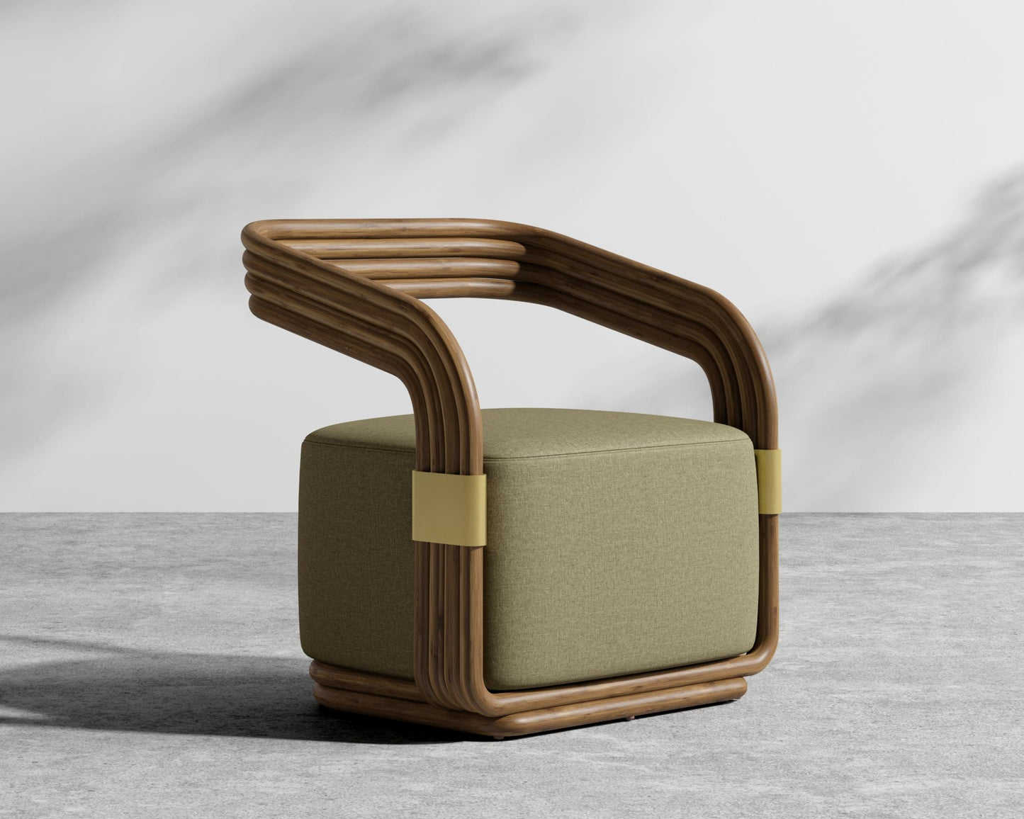 Curva Outdoor Lounge Chair - Outdoor Fabric - Fresco