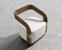 Curva Outdoor Lounge Chair - Outdoor Fabric - Palisades