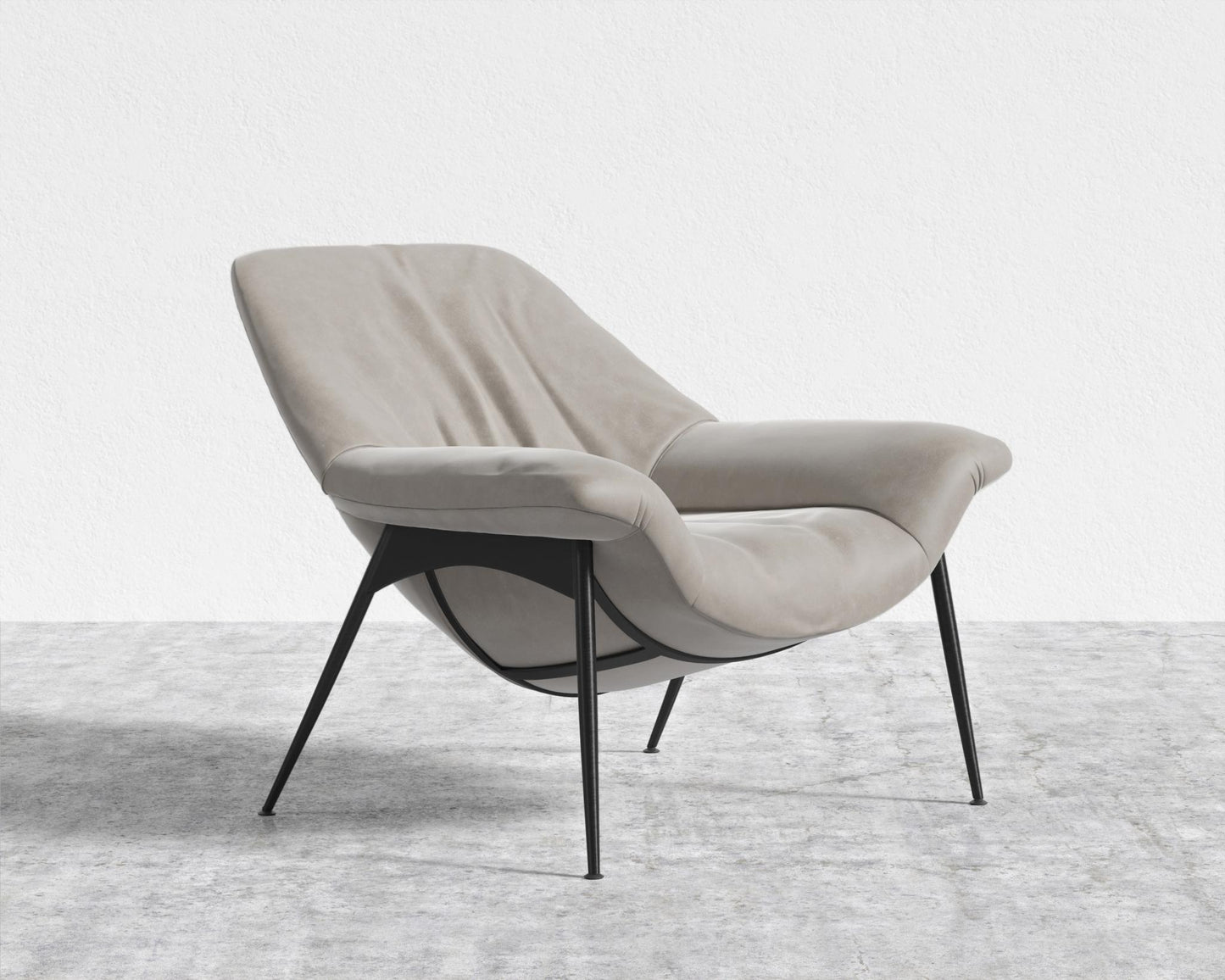 Davos Lounge Chair - Venice Vegan Suede - Latte