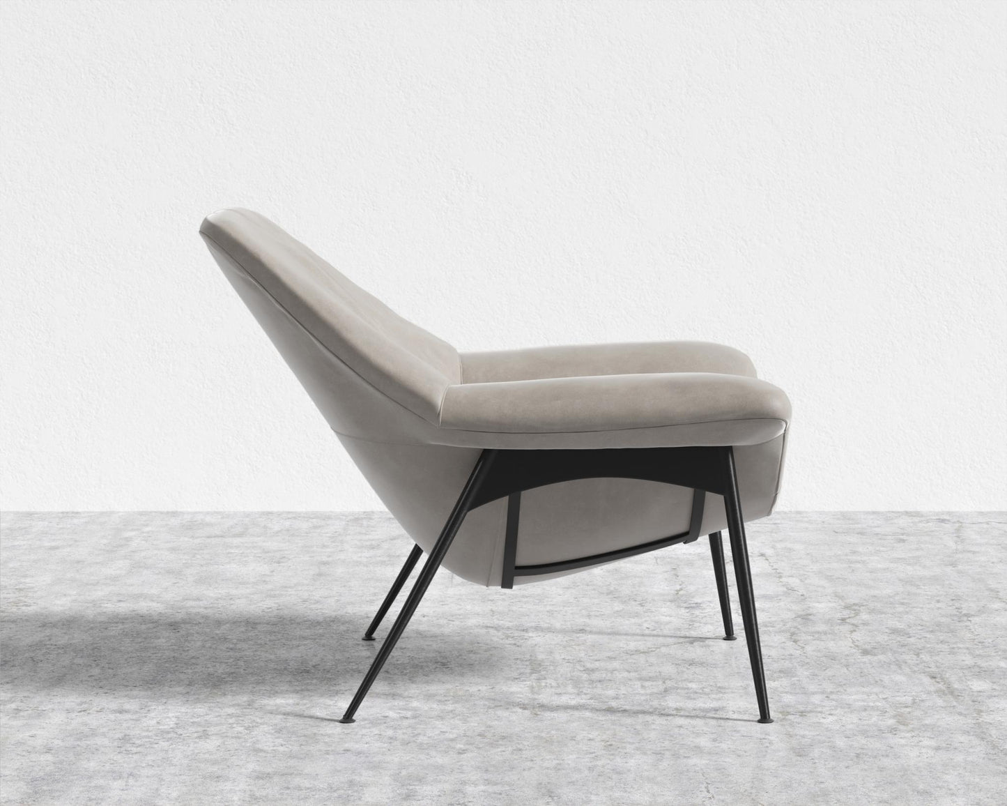 Davos Lounge Chair - Venice Vegan Suede - Latte