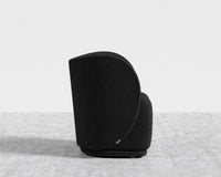 Diane Lounge Chair - Chatou Bouclé - Caviar