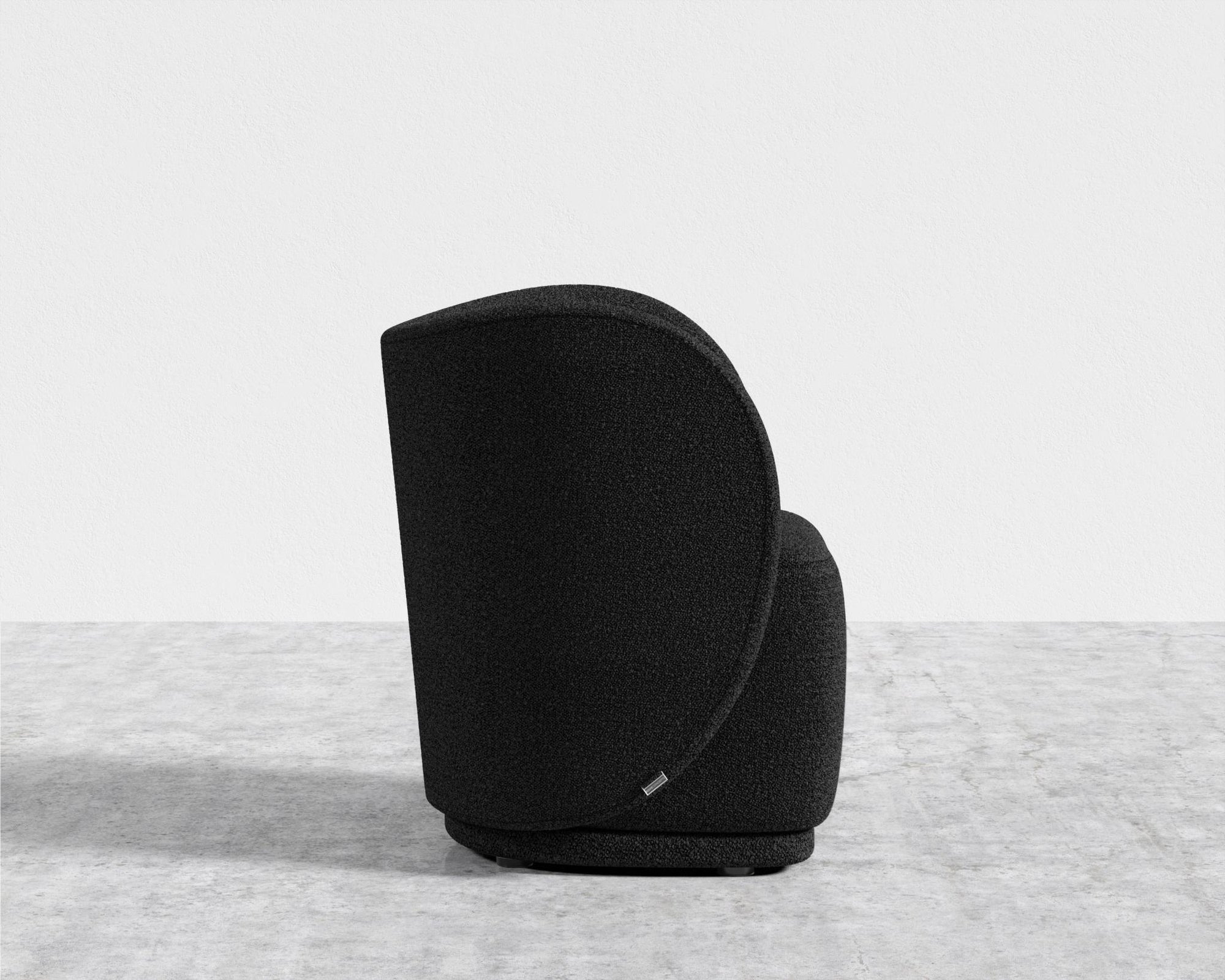 Diane Lounge Chair - Chatou Bouclé - Caviar