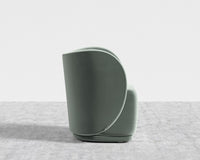 Diane Lounge Chair - Plush Velvet - Moonstone