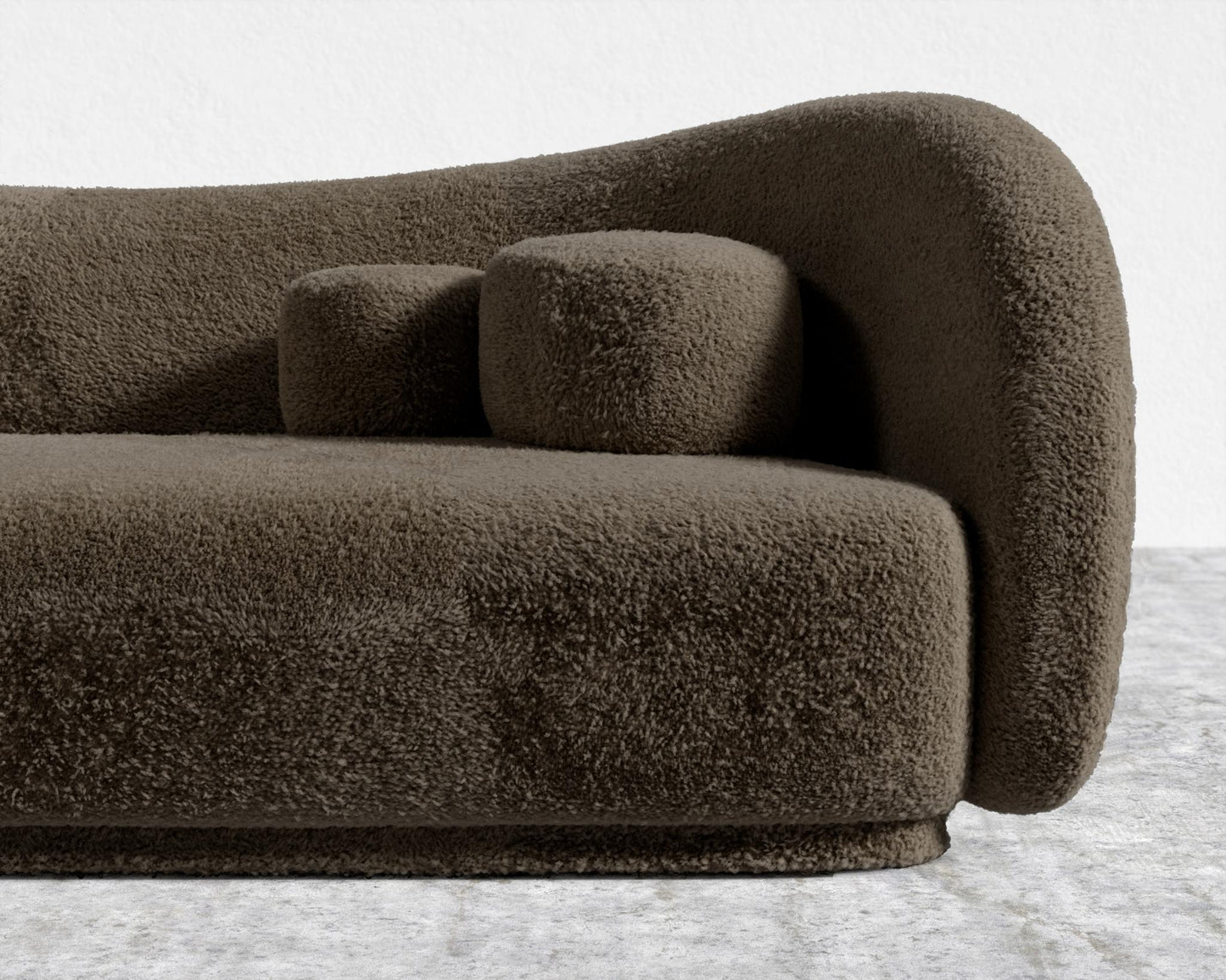 Diane Sofa - Shearling - Espresso