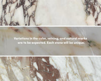 Liza Coffee Table - Marble (Black Label) - 40" x 40" | 102 x 102cm, Matte Black - Liza Coffee Table, Viola Marble