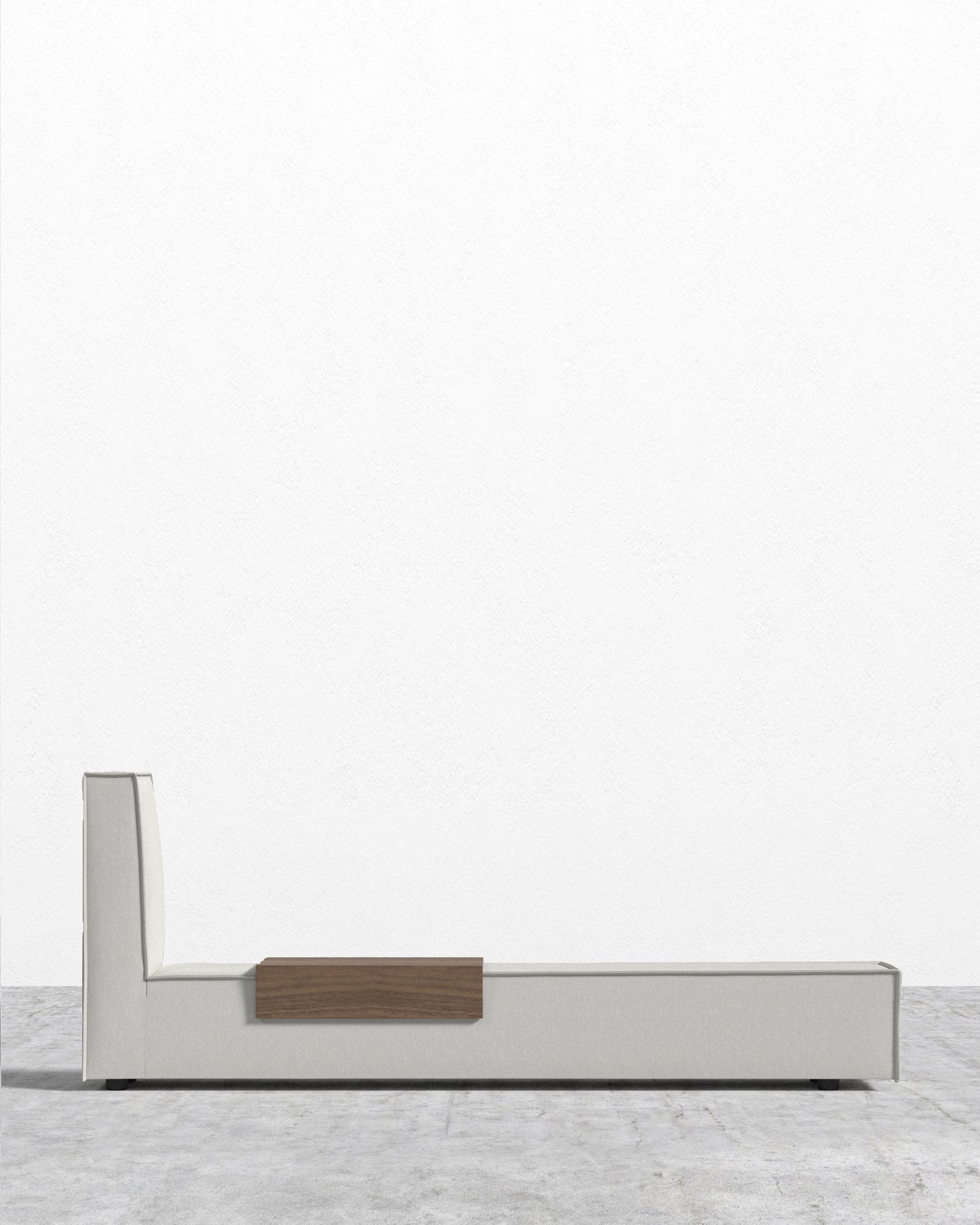 Porter Bed - Extension with Walnut Side Table