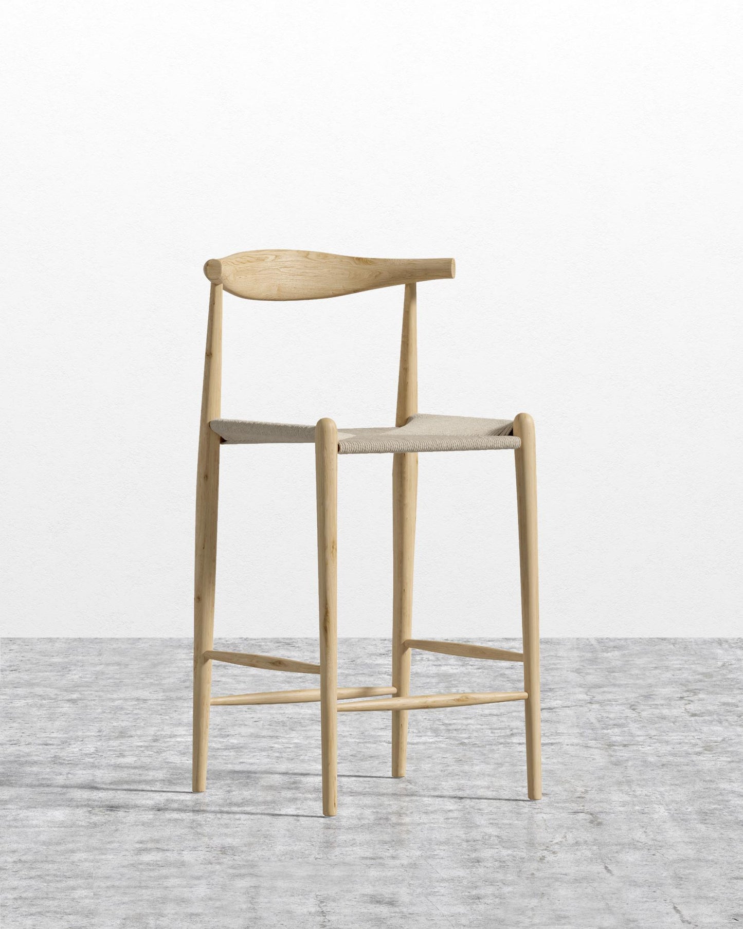 Elbow Counter Stool - Woven