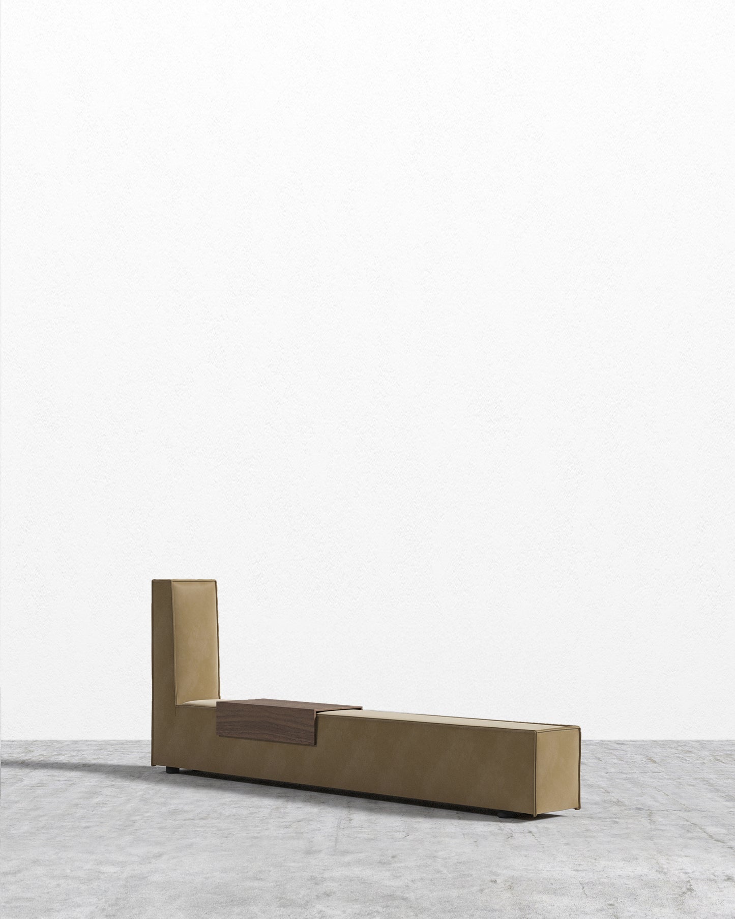 Porter Bed - Extension with Walnut Side Table