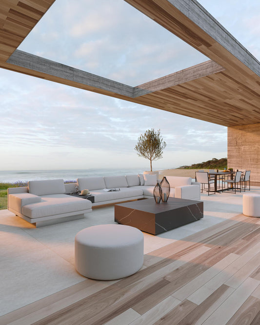 Dresden Outdoor Right Chaise with Armrest