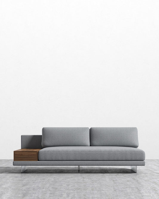 Dresden Armless Sofa with Side Table