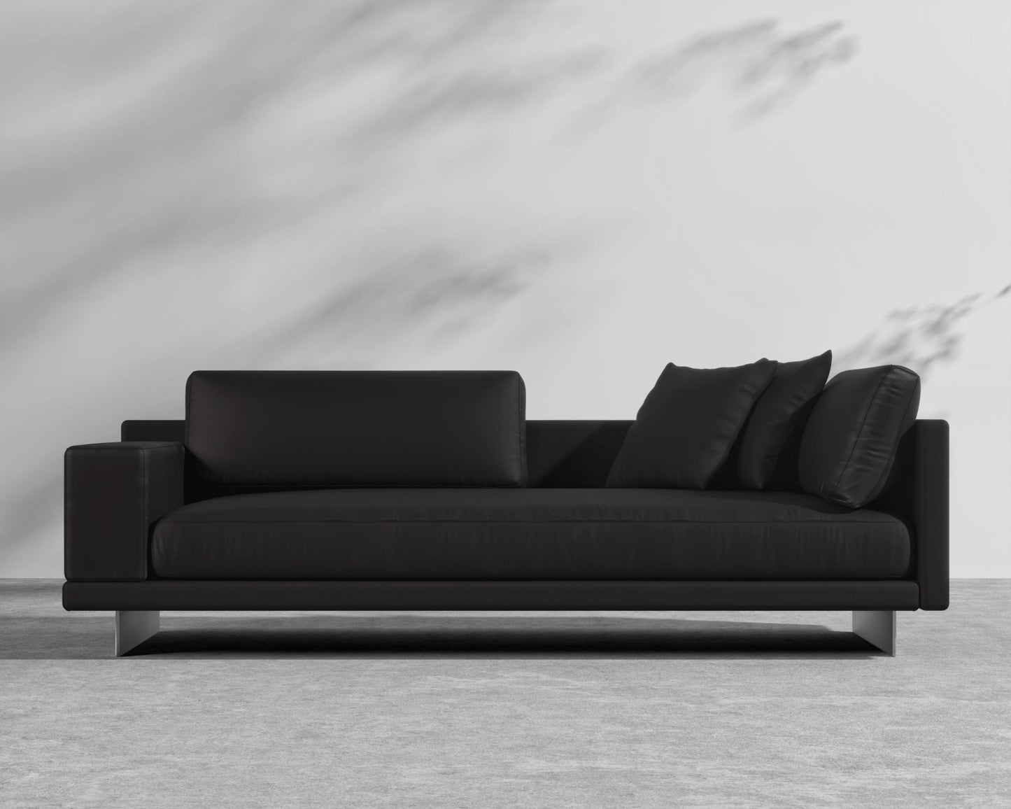 Dresden Outdoor Left Arm Sofa - Brushed Steel - Dresden Outdoor, Outdoor Fabric - Arcadia