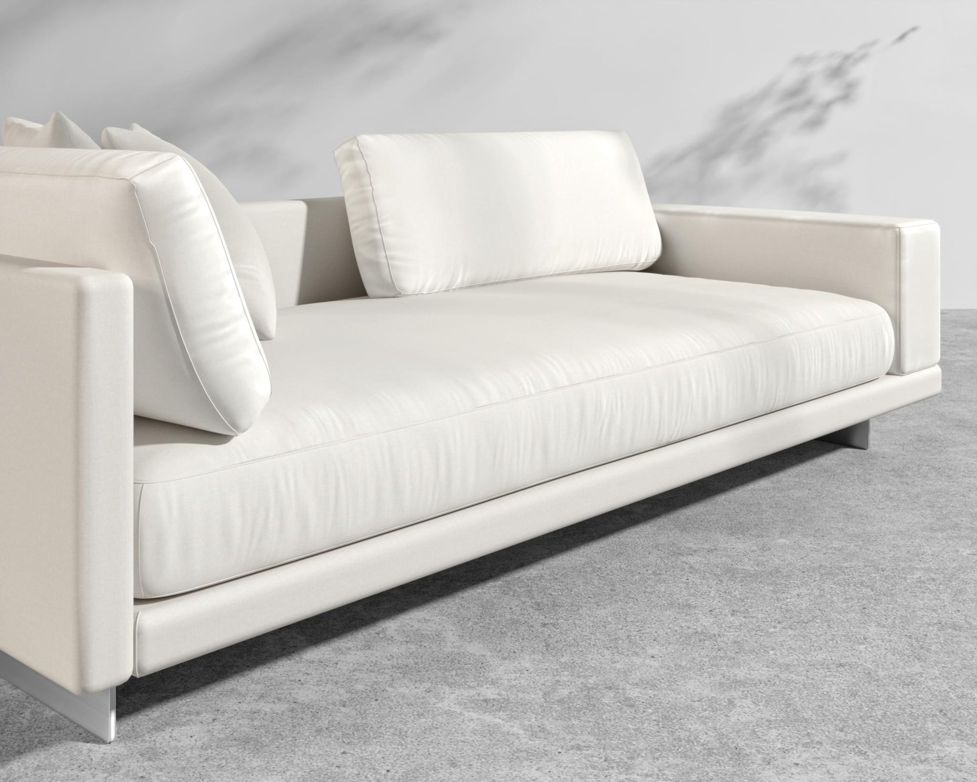 Dresden Outdoor Right Arm Sofa - Brushed Steel - Dresden Outdoor, Outdoor Fabric - Palisades