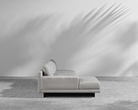 Dresden Outdoor Sectional Sofa - Brushed Steel - Dresden Outdoor, Armrest, Left-Hand-Facing, Outdoor Fabric - Encino