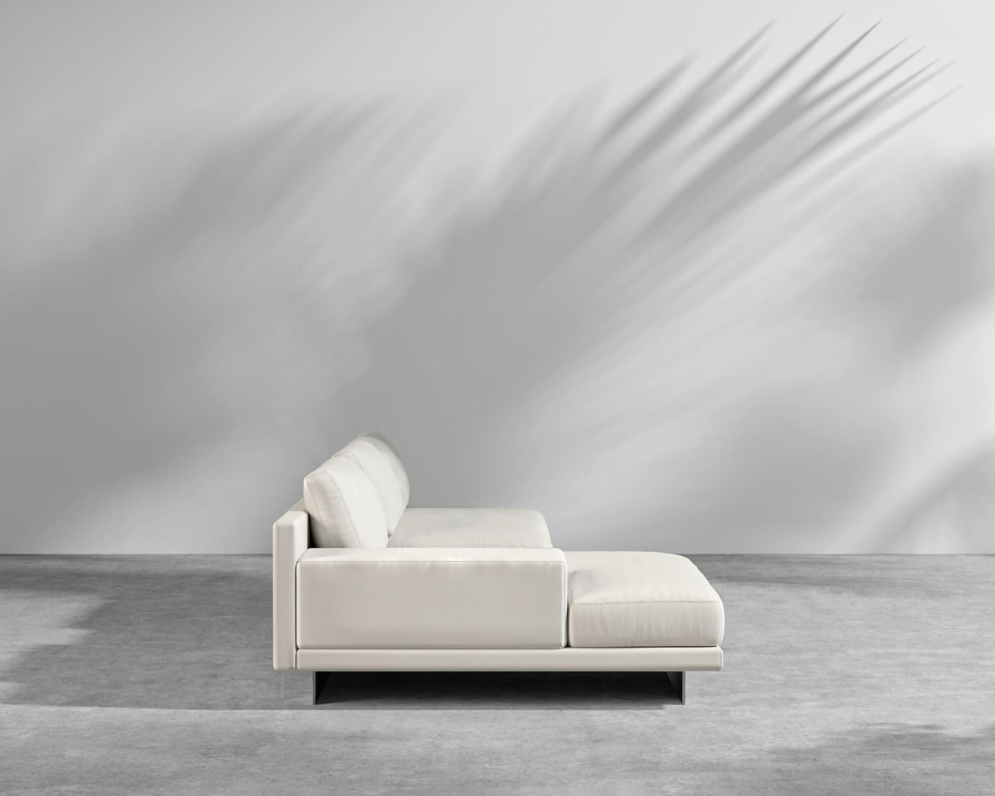 Dresden Outdoor Sectional Sofa - Brushed Steel - Dresden Outdoor, Armrest, Left-Hand-Facing, Outdoor Fabric - Palisades