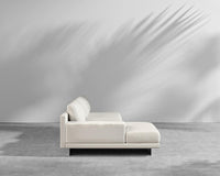 Dresden Outdoor Sectional Sofa - Brushed Steel - Dresden Outdoor, Armrest, Left-Hand-Facing, Outdoor Fabric - Palisades