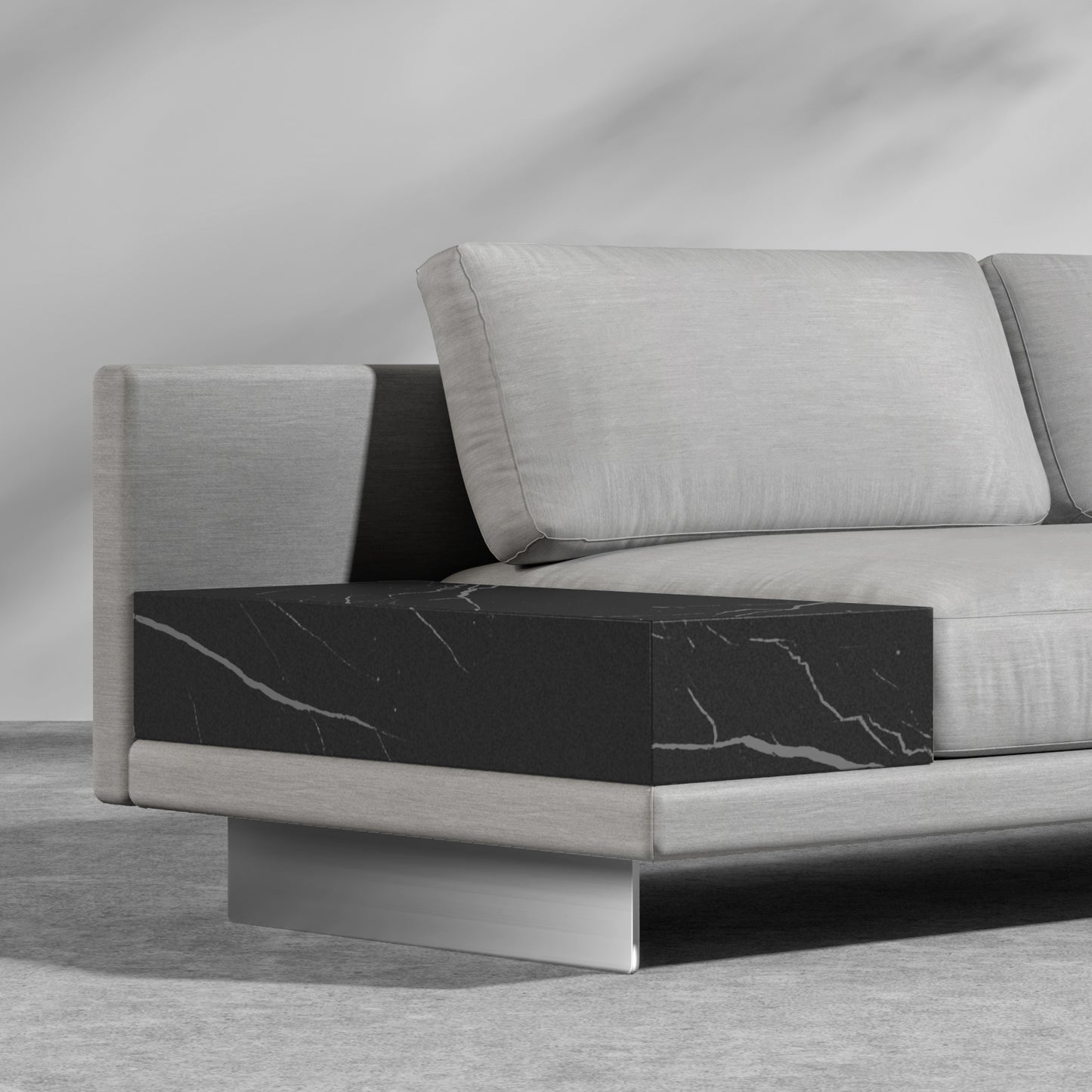 Dresden Outdoor Side Table - Black Pietra Ceramic Table