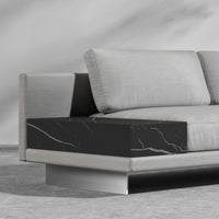 Dresden Outdoor Side Table - Black Pietra Ceramic Table