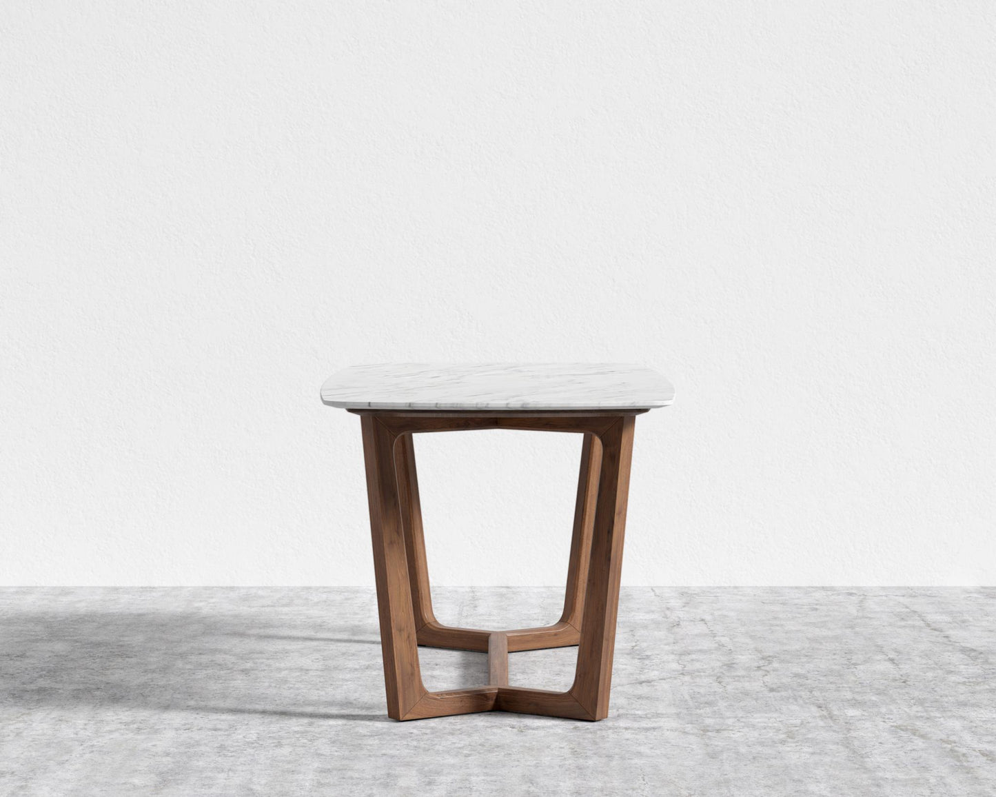 Evelyn Dining Table - Walnut, 71" | 180cm, White Carrara Marble