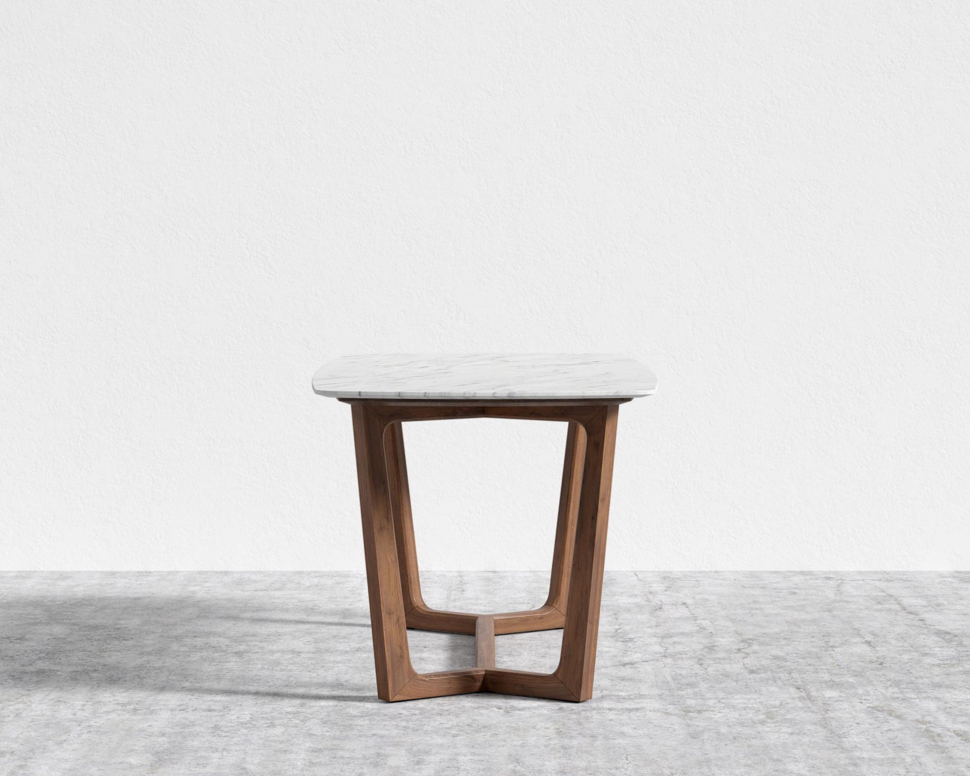 Evelyn Dining Table - Walnut, 71" | 180cm, White Carrara Marble