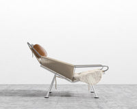 Flag Halyard Chair - White, Microfiber Leather - Trento Morocco