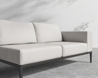 Francis Outdoor Right Arm 2 Seater - Black - Francis, Outdoor Fabric - Palisades