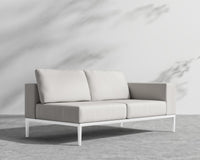 Francis Outdoor Right Arm 2 Seater - Black - Francis, Outdoor Fabric - Palisades