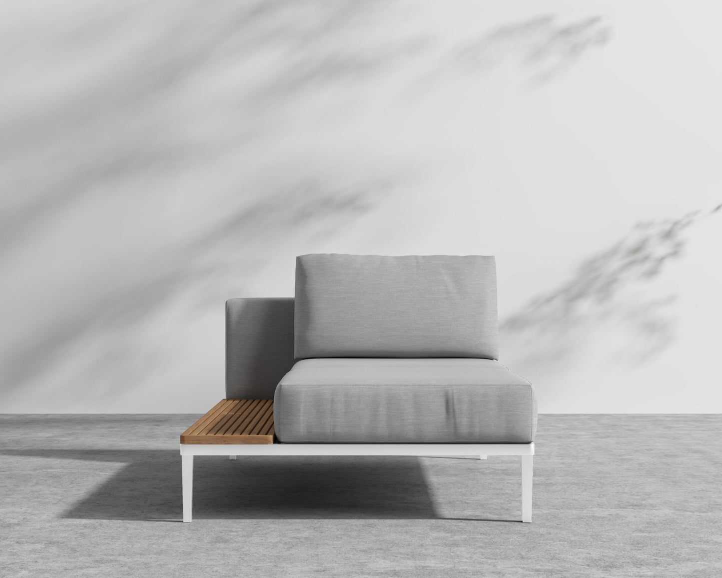 Francis Outdoor Left Chaise - Black - Francis, Outdoor Fabric - Encino