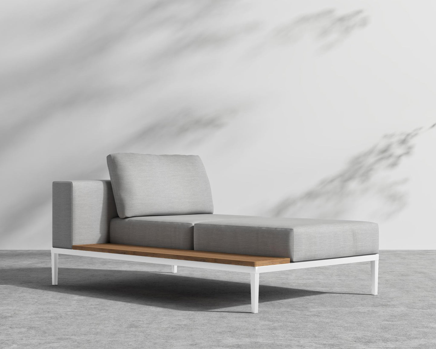 Francis Outdoor Left Chaise - Black - Francis, Outdoor Fabric - Encino