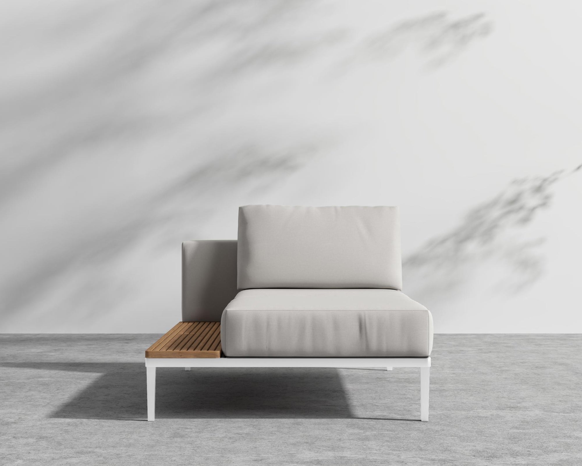 Francis Outdoor Left Chaise - Black - Francis, Outdoor Fabric - Palisades