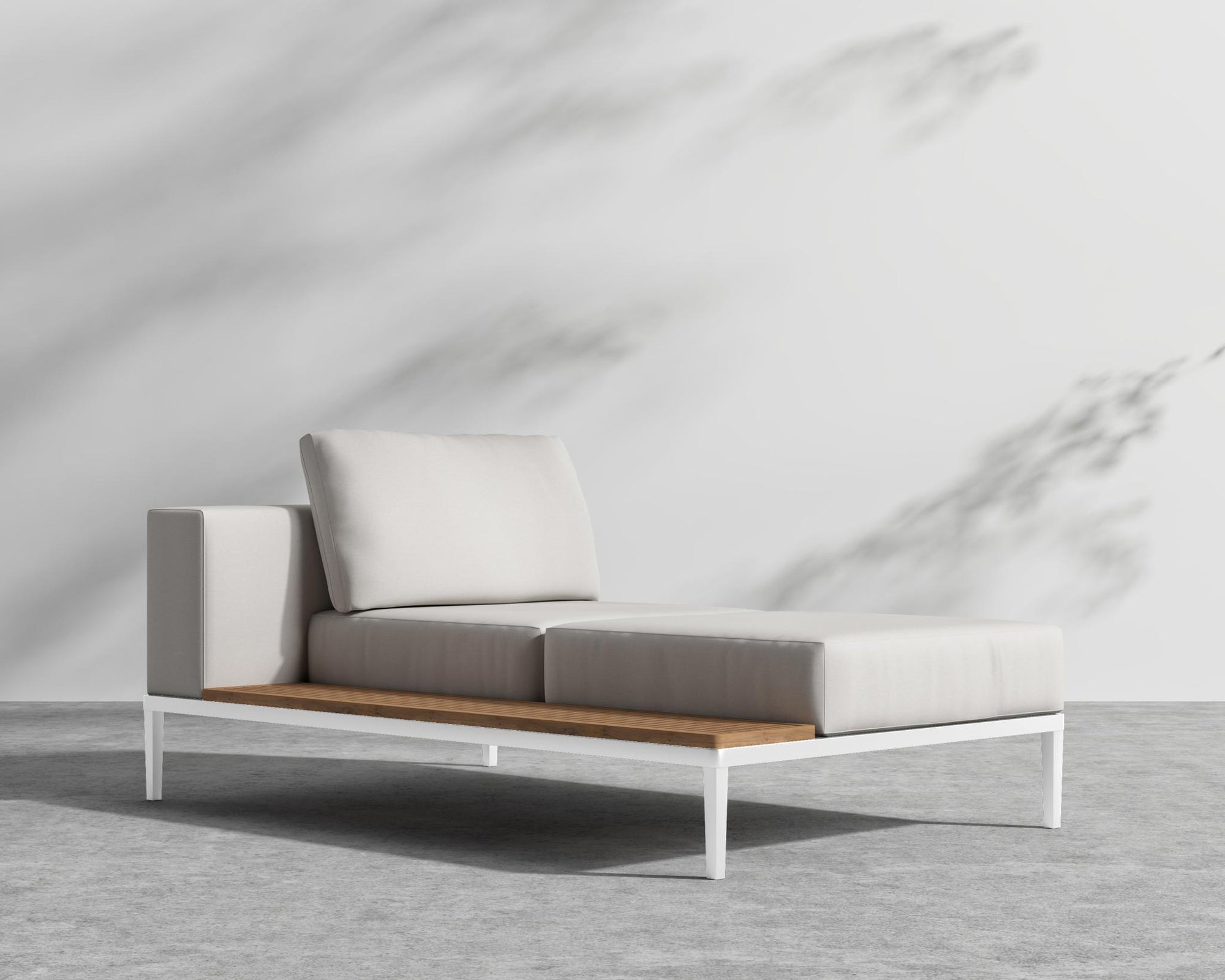 Francis Outdoor Left Chaise - Black - Francis, Outdoor Fabric - Palisades