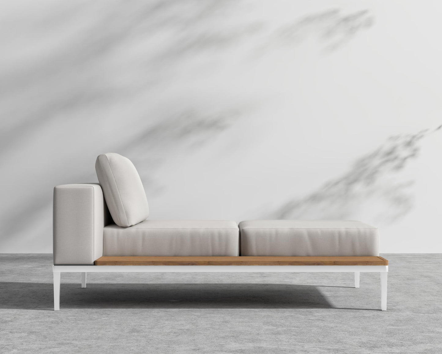 Francis Outdoor Left Chaise - Black - Francis, Outdoor Fabric - Palisades