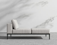 Francis Outdoor Right Chaise - Black - Francis, Outdoor Fabric - Palisades