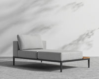 Francis Outdoor Right Chaise - Black - Francis, Outdoor Fabric - Encino