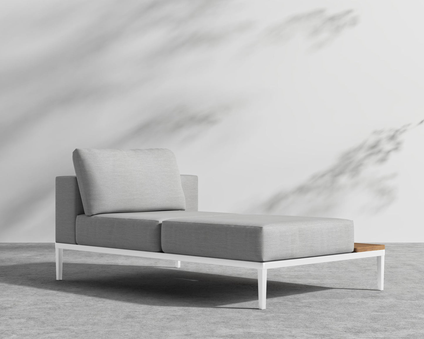 Francis Outdoor Right Chaise - Black - Francis, Outdoor Fabric - Encino