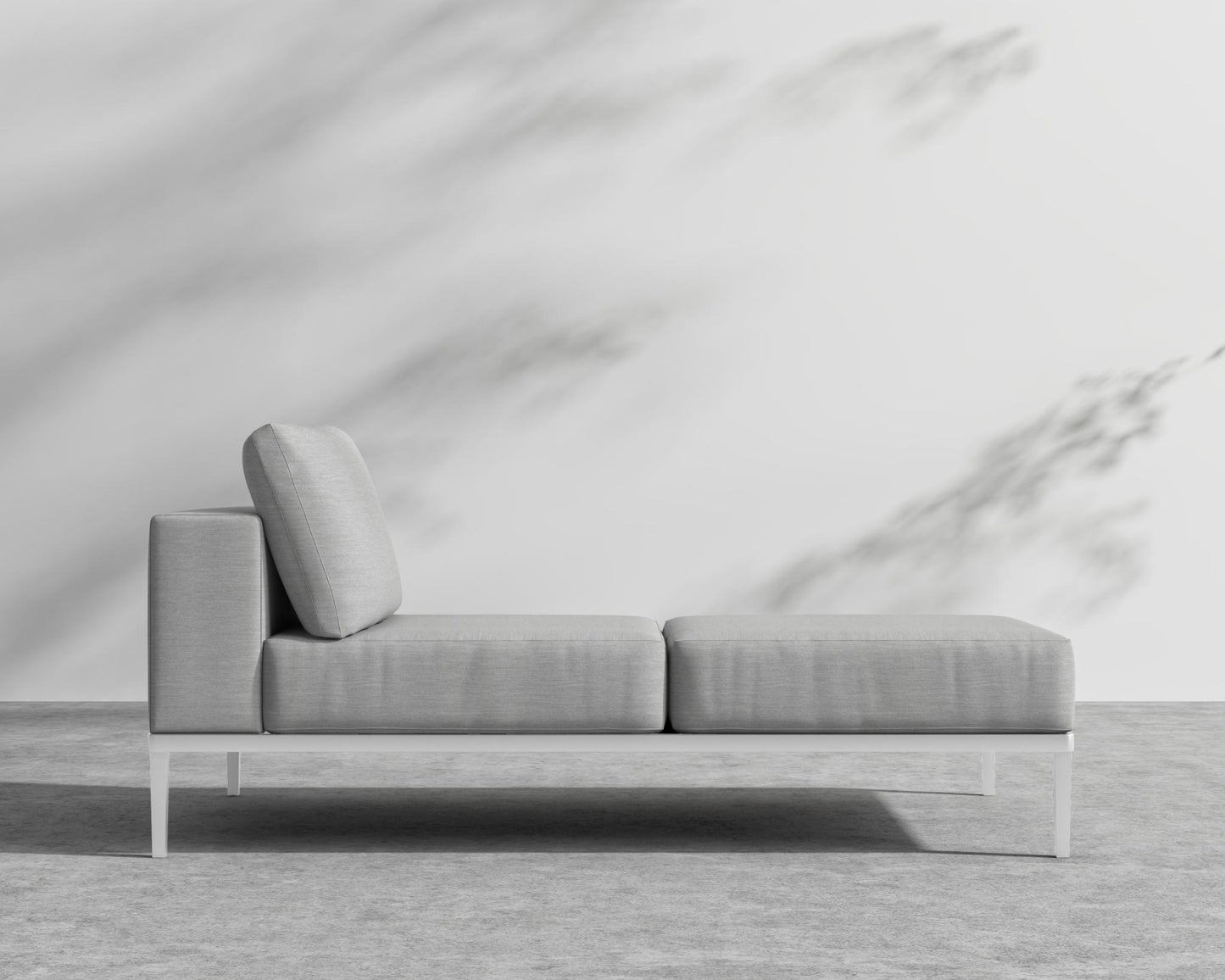 Francis Outdoor Right Chaise - Black - Francis, Outdoor Fabric - Encino