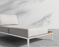 Francis Outdoor Right Chaise - Black - Francis, Outdoor Fabric - Palisades