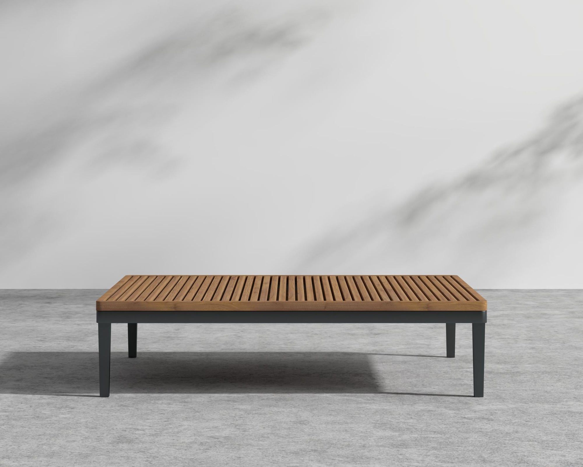 Francis Outdoor End Table - Black - Francis, Teak