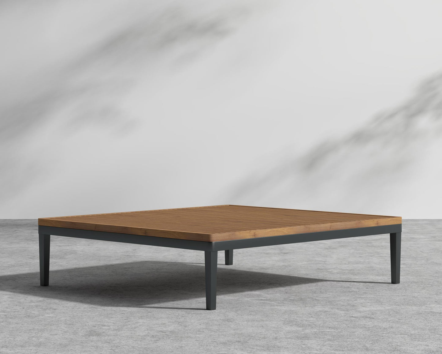 Francis Outdoor End Table - Black - Francis, Teak