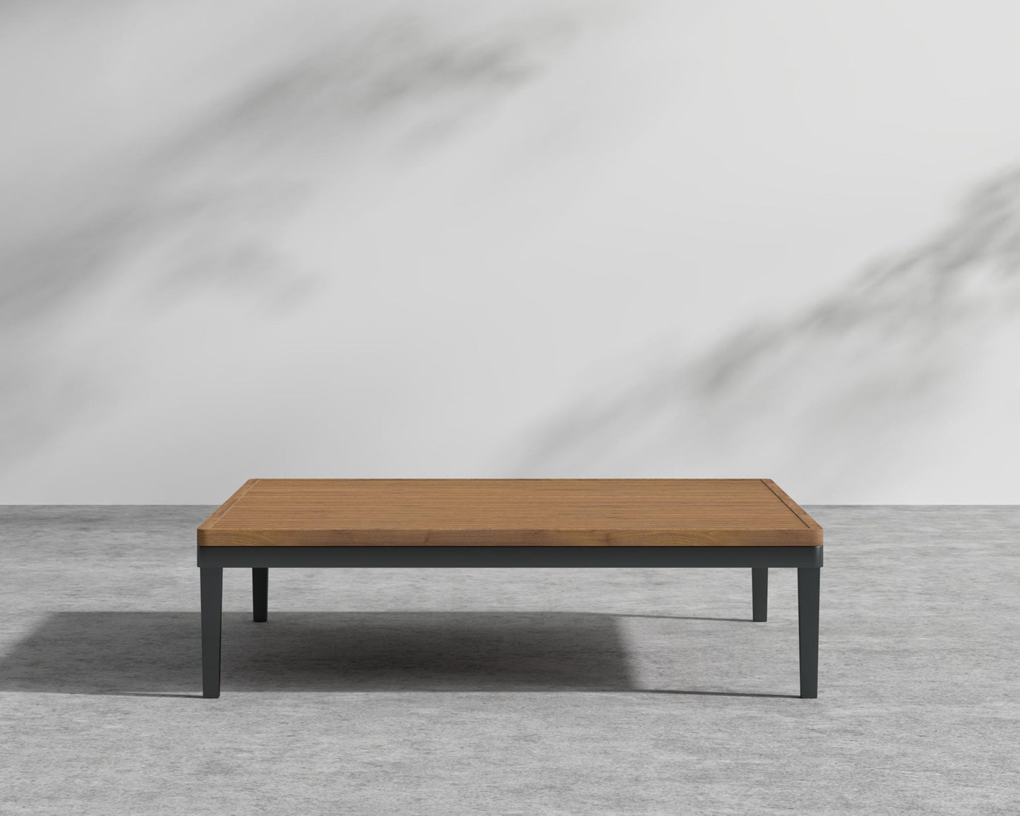 Francis Outdoor End Table - Black - Francis, Teak