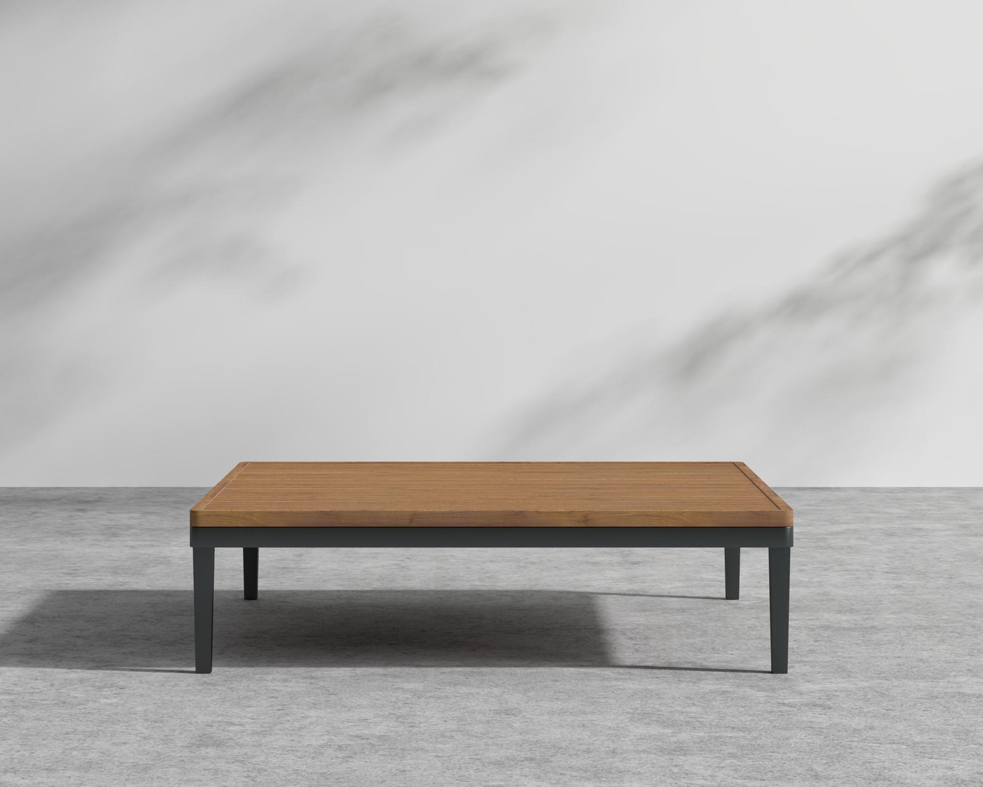 Francis Outdoor End Table - Black - Francis, Teak