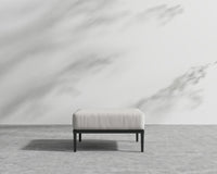 Francis Outdoor Ottoman - Black - Francis, Outdoor Fabric - Palisades