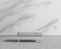 Francis Outdoor Ottoman - Black - Francis, Outdoor Fabric - Palisades