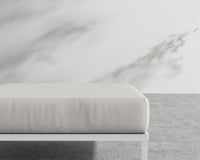 Francis Outdoor Ottoman - Black - Francis, Outdoor Fabric - Palisades